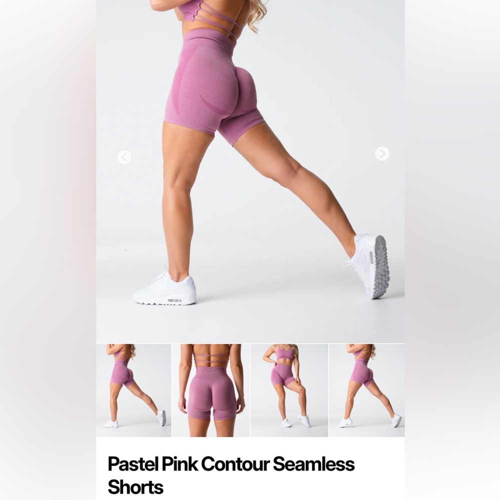 NVGTN Pastel Pink Seamless Athletic Shorts